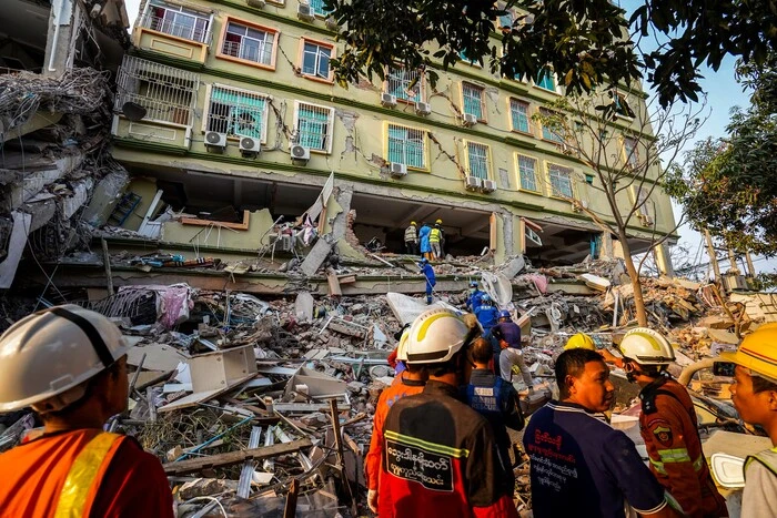 Consequences of the earthquake in Myanmar