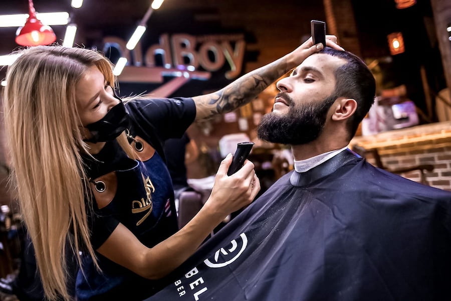 A barber in Ukraine receives a salary