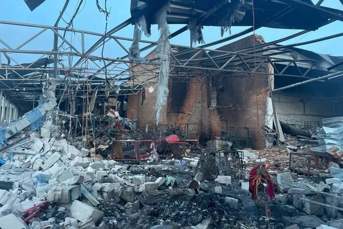 Attack of Shaheds on Sumy: damaged building