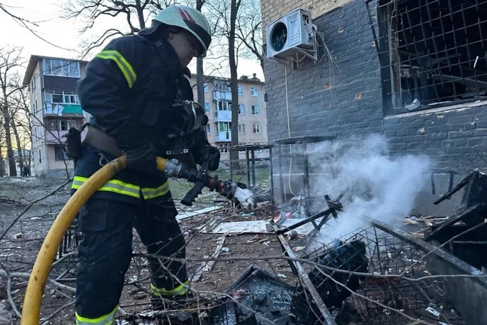 Photo of the drone attacks in Zhytomyr region