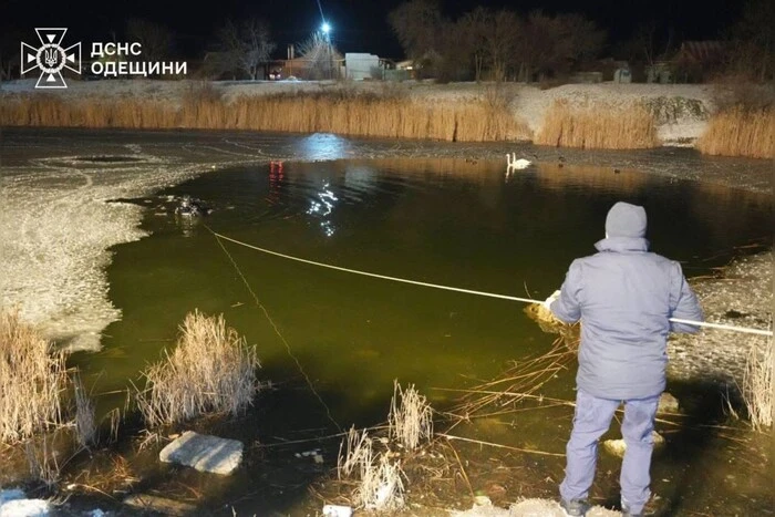 Children under the ice in Odessa region