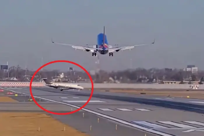 Eine Sekunde vor dem Flugzeugabsturz: Am Flughafen Chicago sind zwei Flugzeuge beinahe kollidiert (Video)