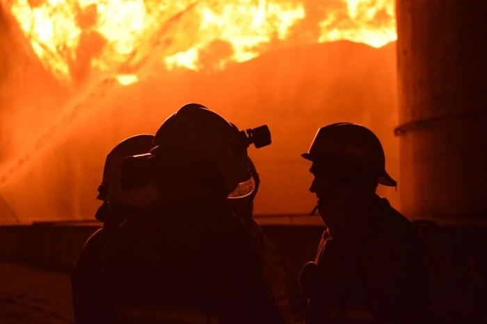 Russian drones shelled gas station in Kharkiv