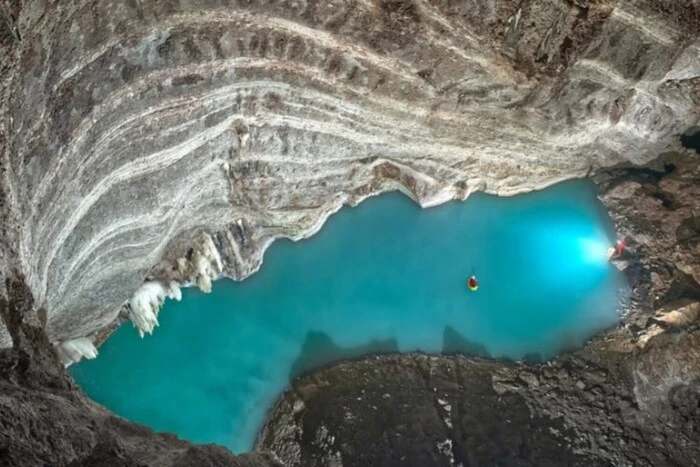 The largest underground thermal lake in the world