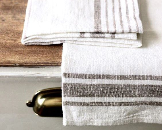 Clean and bright towels for kitchen