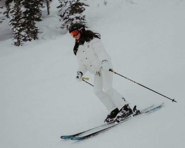 Skis in the mountains of a South American country