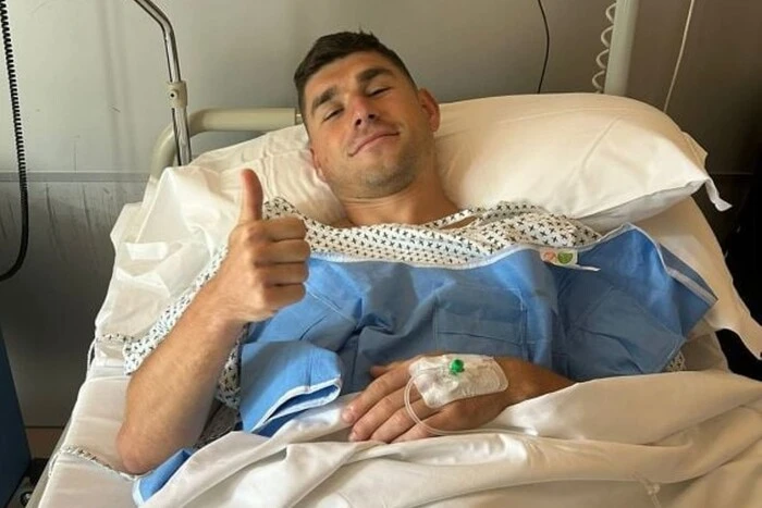 Malinovsky in the hospital after surgery