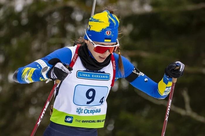 The Ukrainian national team in the women's relay