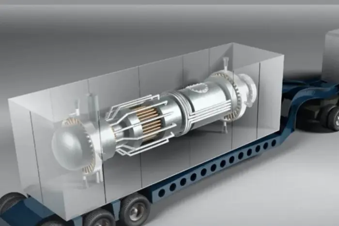 Construction of a nuclear power plant with a microreactor