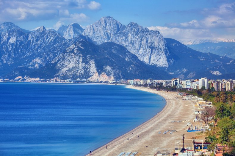 Children on the beach in Antalya