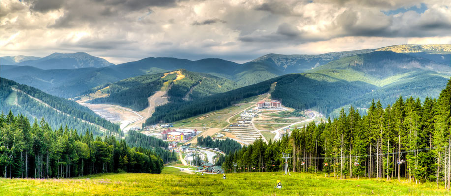 Winter, summer, autumn in Bukovel