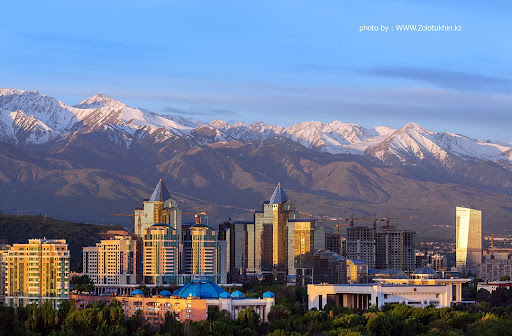 Winter view of Almaty