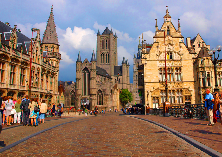 Explore the water canals in Ghent