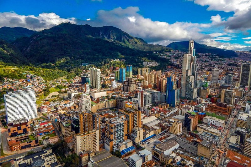 View of Colombia from above