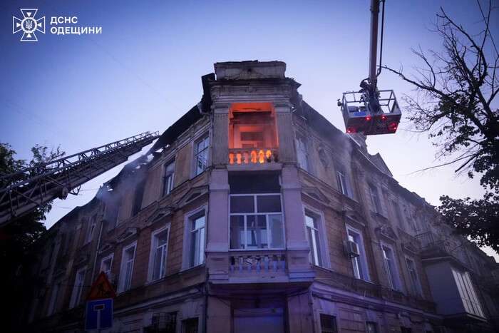 Спалах в Одесі під час ракети