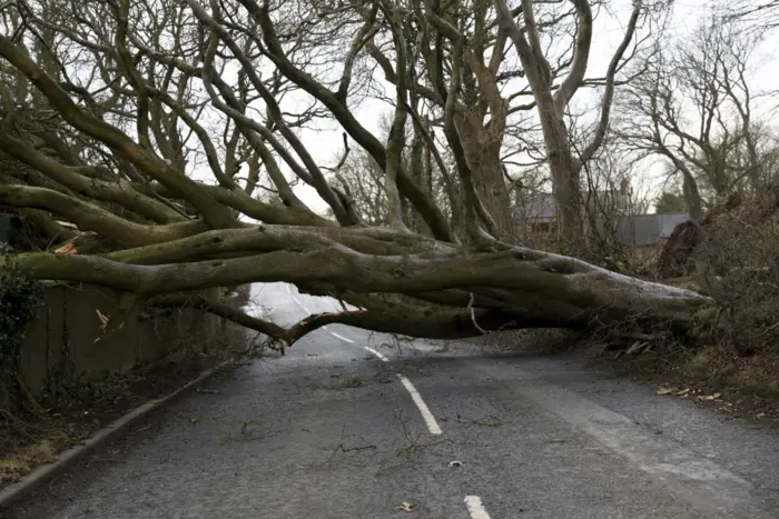 Ireland and Scotland under storm