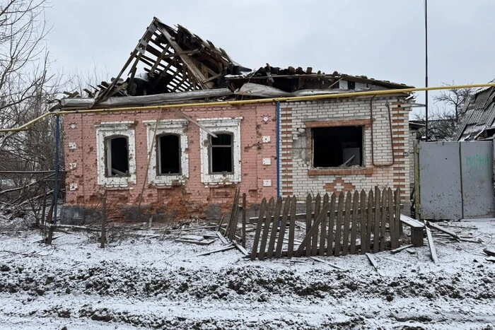 Debris and destruction from Russian missiles