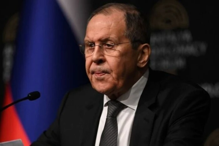 Lavrov speaks at a press conference