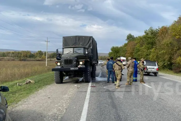 Розстріл машини з росгвардійцями в Чечні (фото)