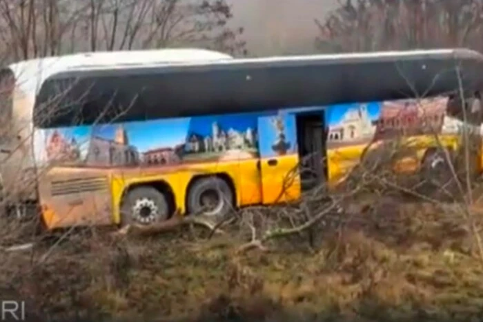 Der Reisebus Kiew - Chisinau war in einen Unfall verwickelt