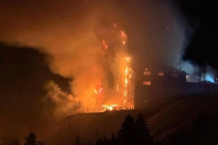 Fire at ski resort in Turkey