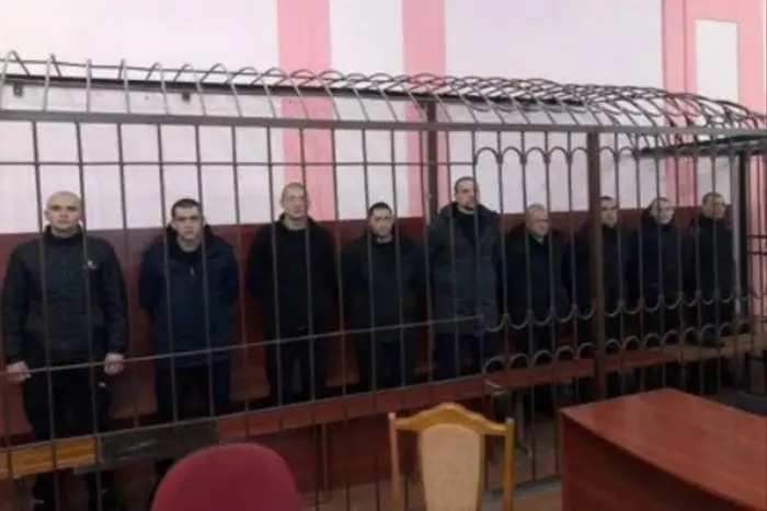 Imprisoned Russians in court