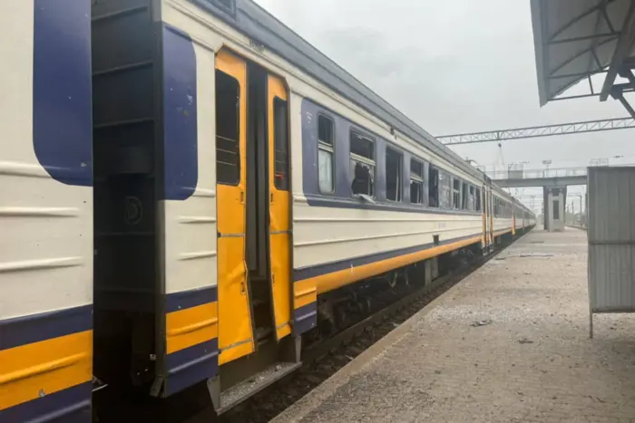 Attack of Russians on the railway