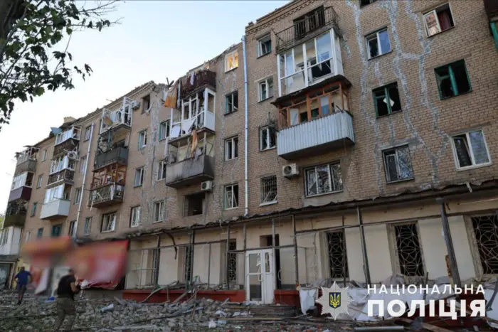 Shelling of downtown Kramatorsk, casualties and wounded