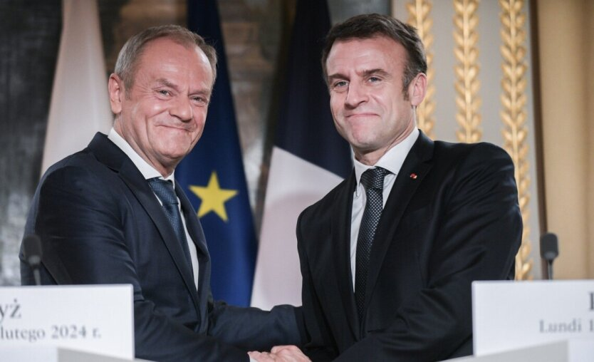 Tusk äußerte sich bei einem Treffen mit Macron zur Entsendung von Truppen in die Ukraine