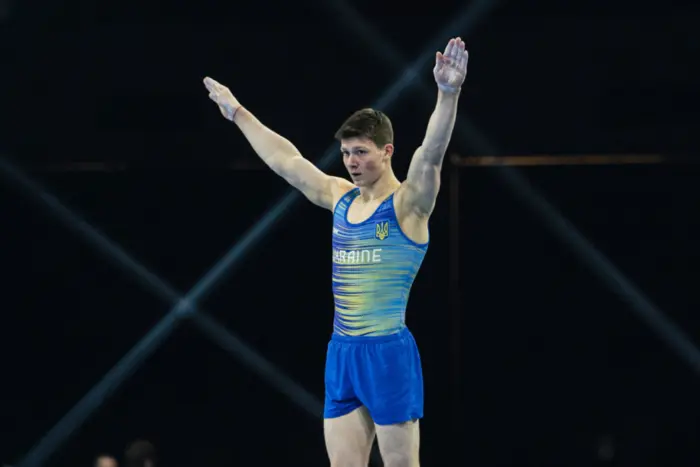 Ukrainian Olympian with a passport