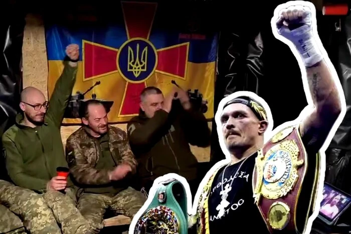 Wie ukrainische Soldaten an der Front für Usyk mitfieberten. Emotionales Video