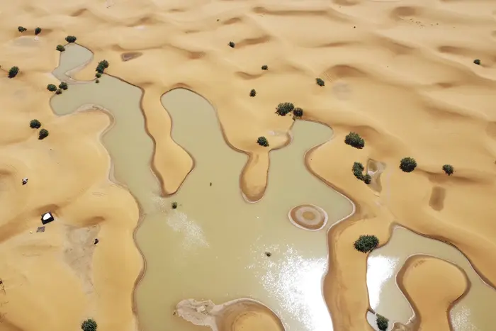 Wasser überschwemmte die Sahara-Wüste (Foto)