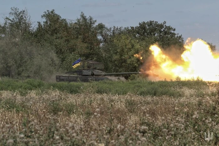 Ukrainian soldier preparing for war