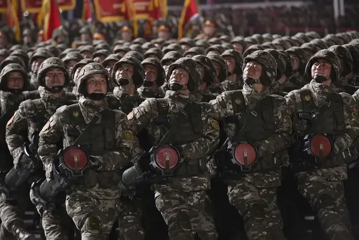 Military equipment and soldiers of the DPRK forces