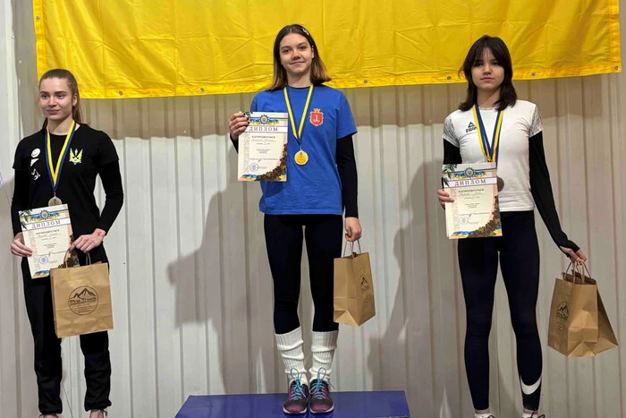 Odesa climbers on the Ukrainian Cup podium