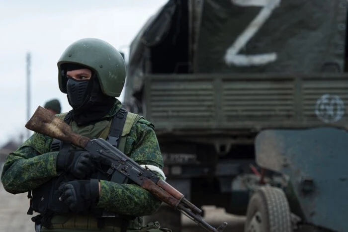 Image of the Russian military in Donetsk region