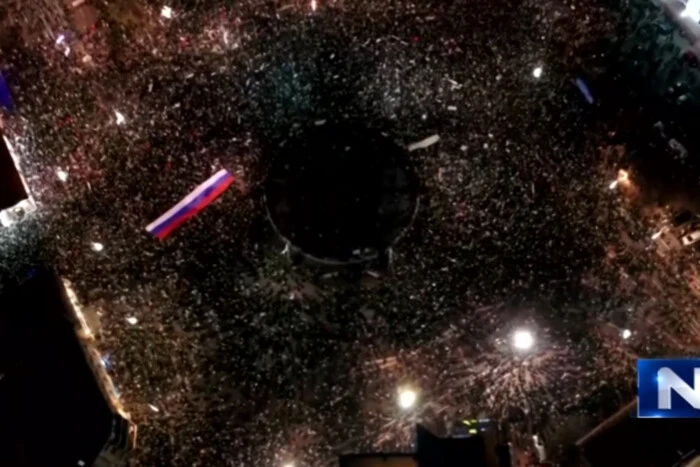 W Serbii dziesiątki tysięcy studentów ponownie wyszły na protest z powodu tragedii w Nowym Sadzie