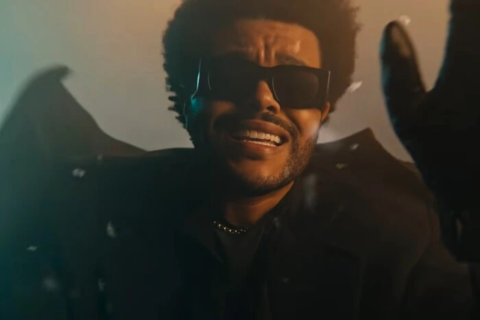 alternative text: The Weeknd released a music video