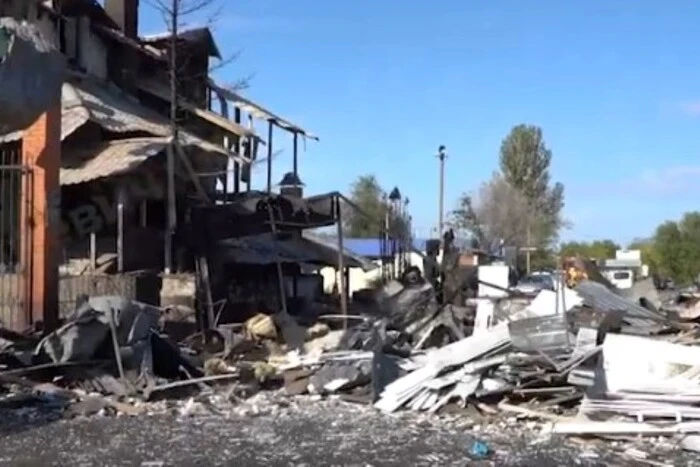 Night time shelling of the market in Mykolaiv: aftermath