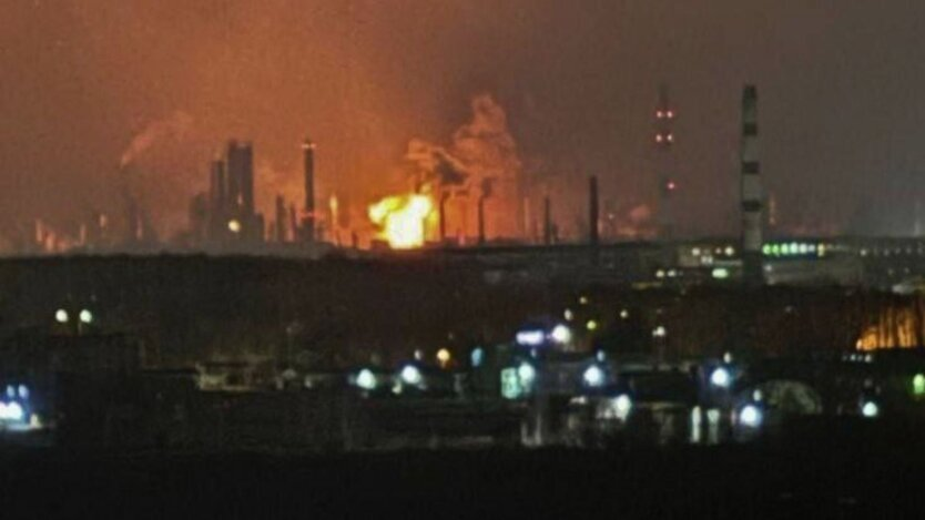 Drone attack on the oil refinery in the Ryazan region