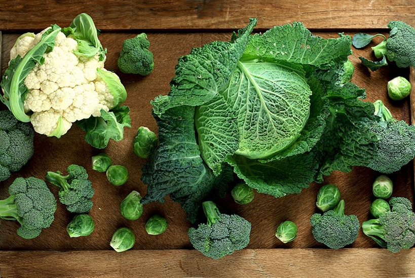 Hot cabbage on scales