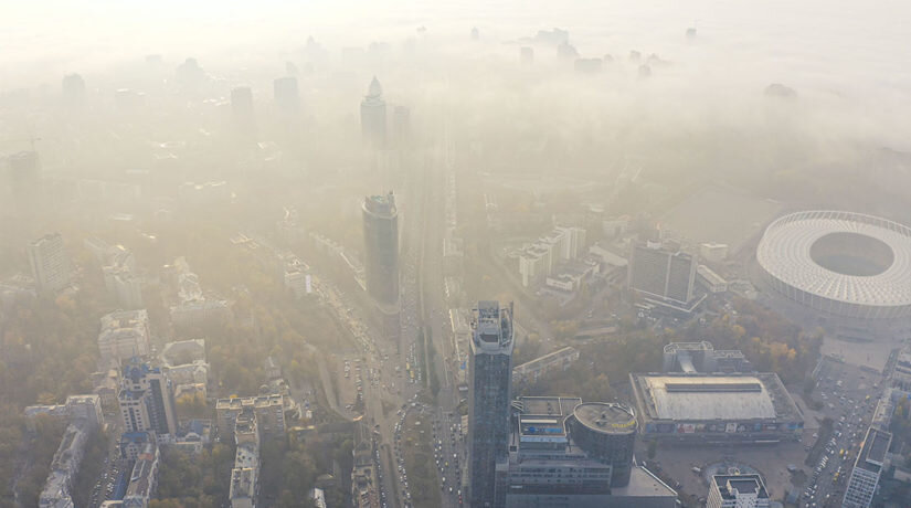 Kyiv takes first place in air pollution