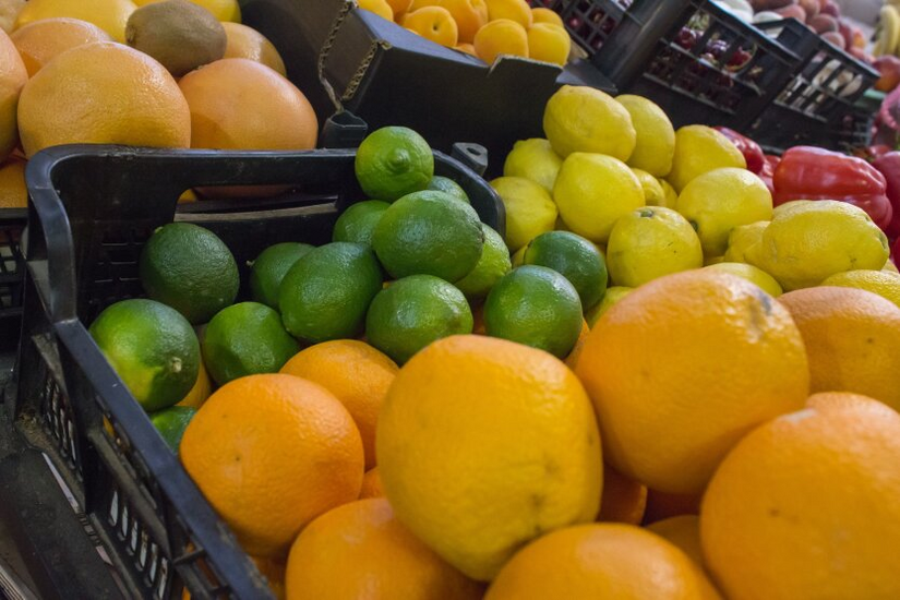 Tangerines and oranges in mid-December