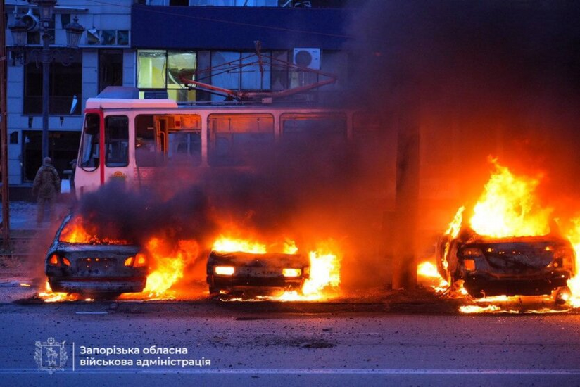 Zaporizhzhia after the Russian strike: victims and injured