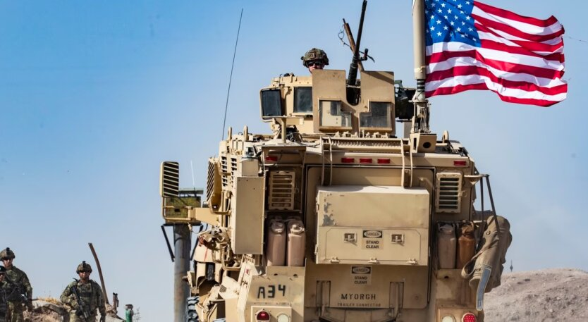 American military vehicle in eastern Syria