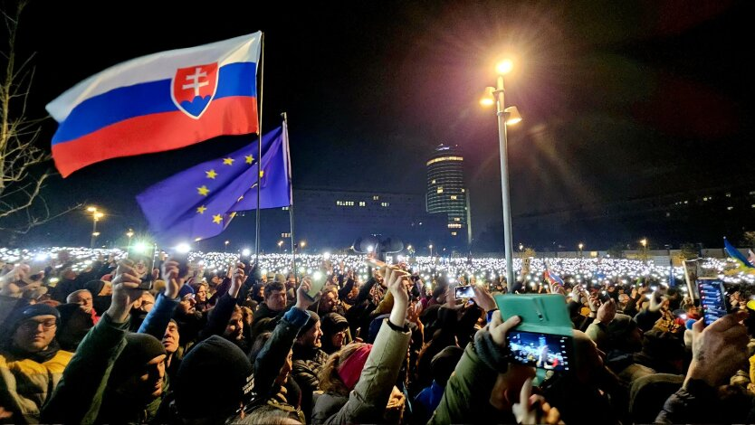 Protests in Bratislava: Zelensky responded