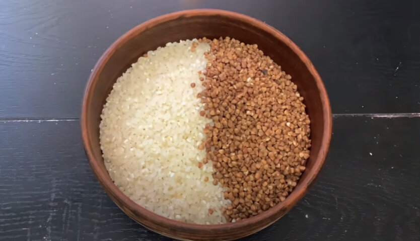 Photo of buckwheat and rice