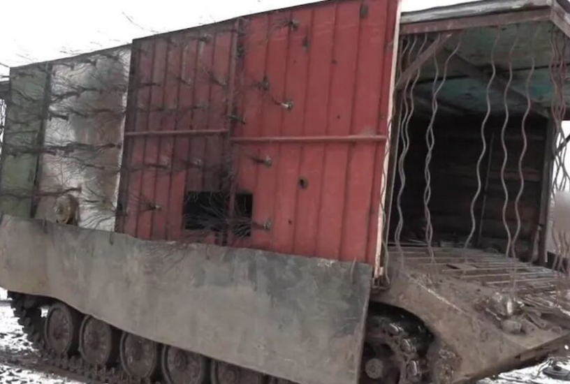 Donetsk, combat vehicle, enemy, strange