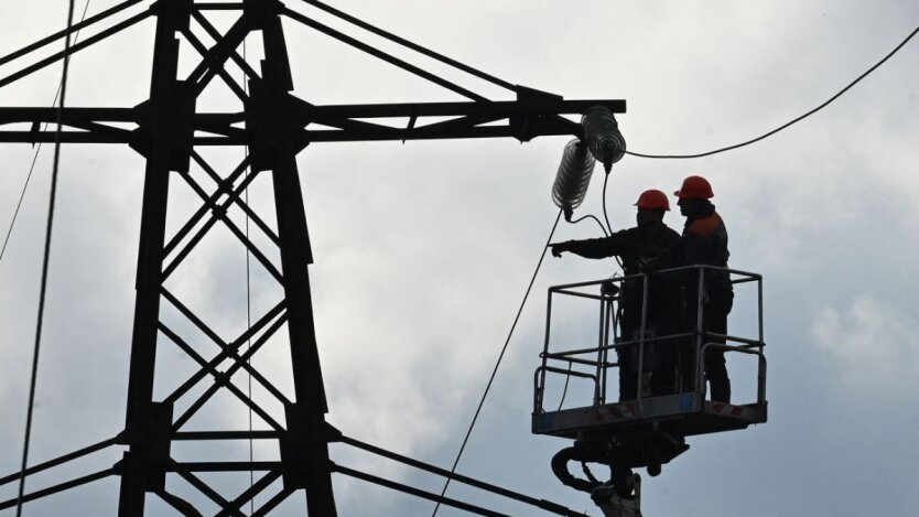 Power outage scheme in Ukraine