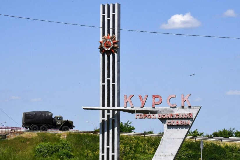 The Russian army at the border with Ukraine